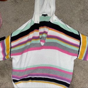 Forever 21 Honeycomb Knit Striped Sweater